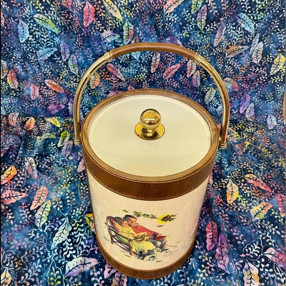 Vintage Norman Rockwell Ice Bucket Fondly Do We Remember Beguiling Buttercup